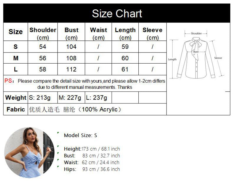 Houndstooth V-neck Vest Sweater Women Vest Outer Wear Inner Wear Autumn Winter Knitwear Sweater Boucle