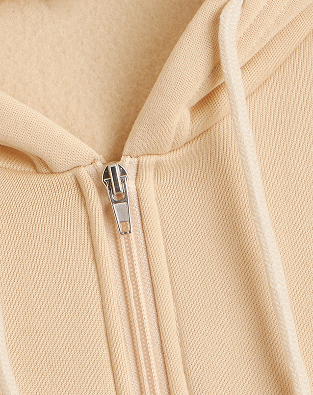 Autumn Winter Fleece Lined Women Solid Color Long Sleeved Zipper Urban Casual Comfortable Loose Women Hoodies