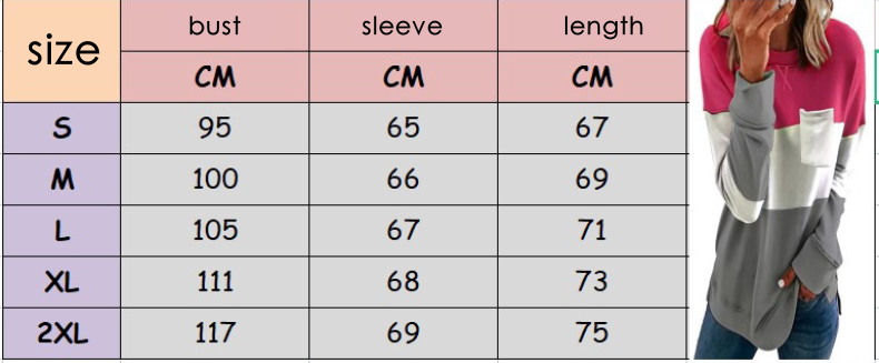 Women Clothing Stitching Crisscross Neckline round Neck Long Sleeve Casual Sweatshirt Women