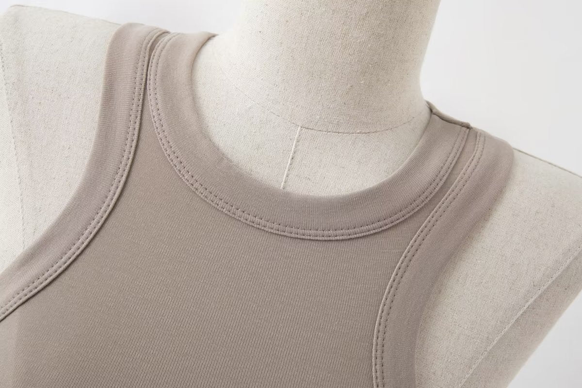 Sports Vest Women Fitness Yoga Dance Running Chest Pad Sunken Stripe I Shaped Quick Drying Top