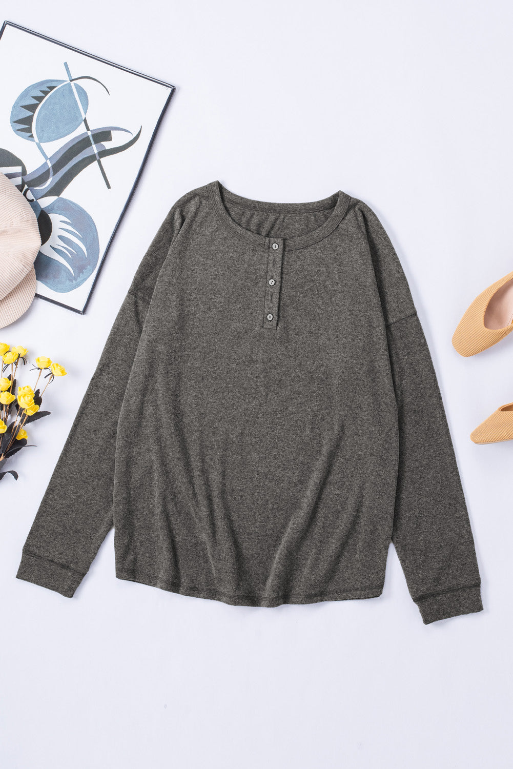 Solid Color Hoodie Women Spring Autumn Breasted Half Cardigan Long Sleeve Casual Top