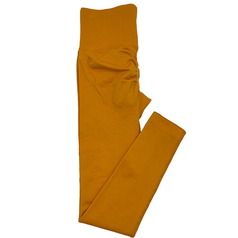 Seamless Fitness Pants Women High Waist Hip Hip Raise Skinny Stretch Sports Pants Peach Hip Yoga Pants