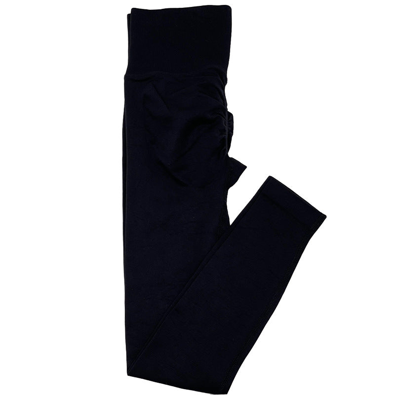 Seamless Fitness Pants Women High Waist Hip Hip Raise Skinny Stretch Sports Pants Peach Hip Yoga Pants