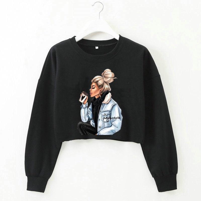 Black Cropped Top