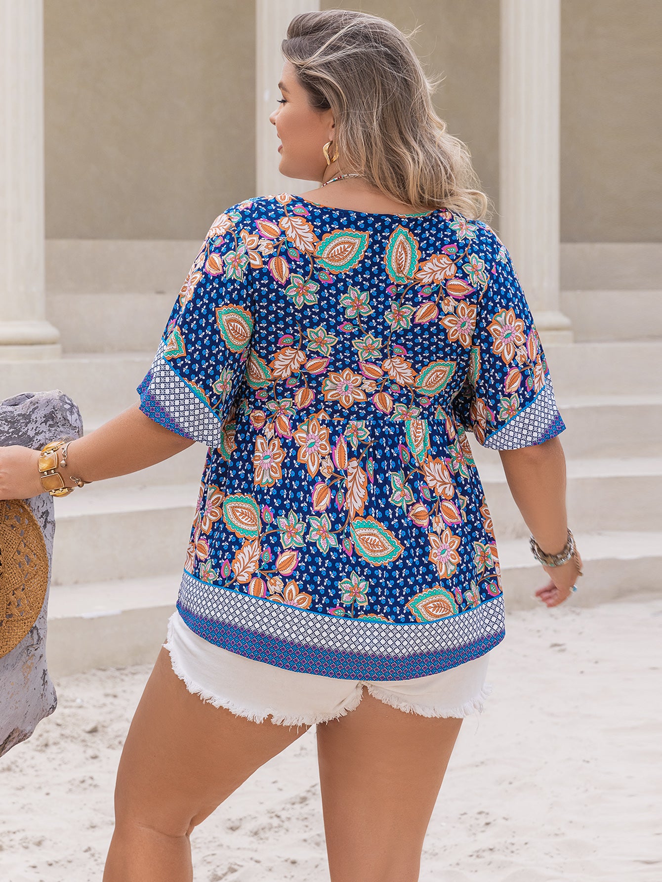 Plus Size Hollowed out Suitable for Multi Occasion Women Shirt