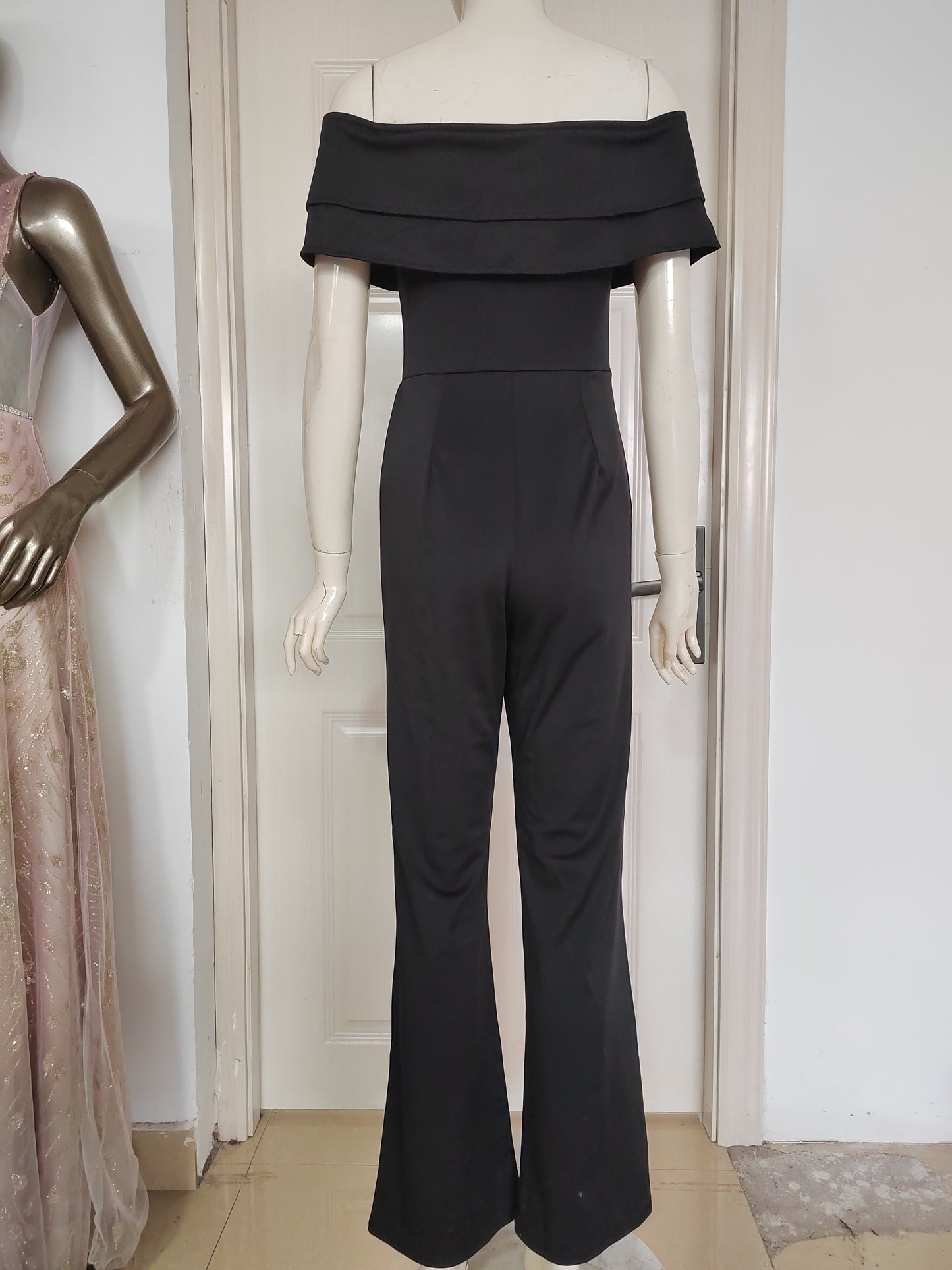 Women Clothing Sexy Ruffles Jumpsuit
