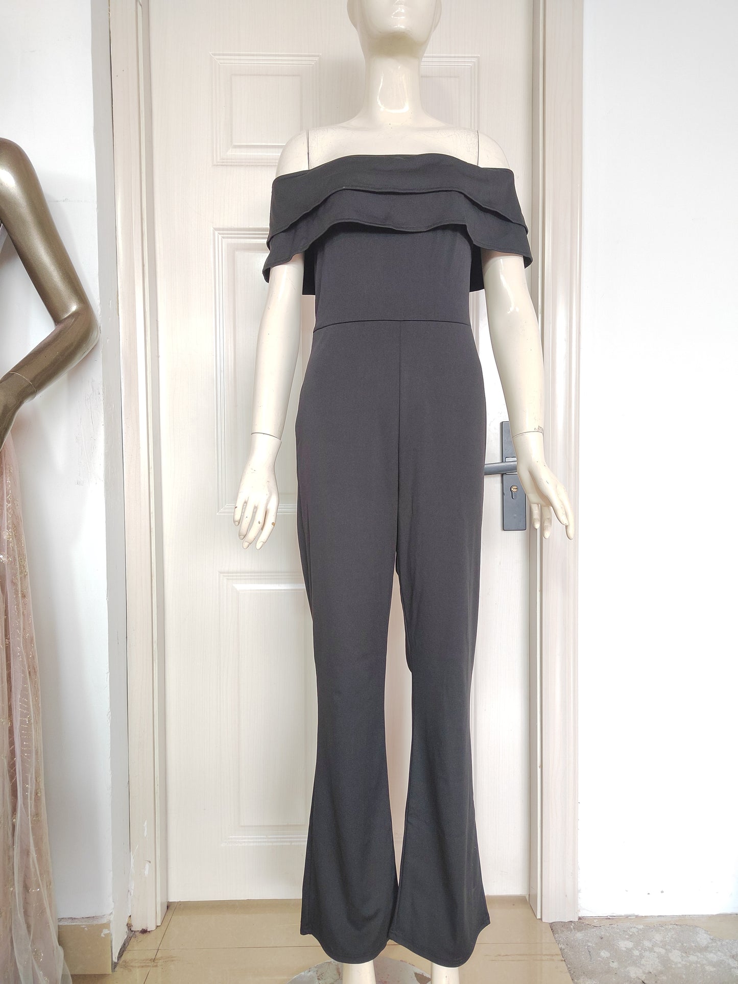 Women Clothing Sexy Ruffles Jumpsuit