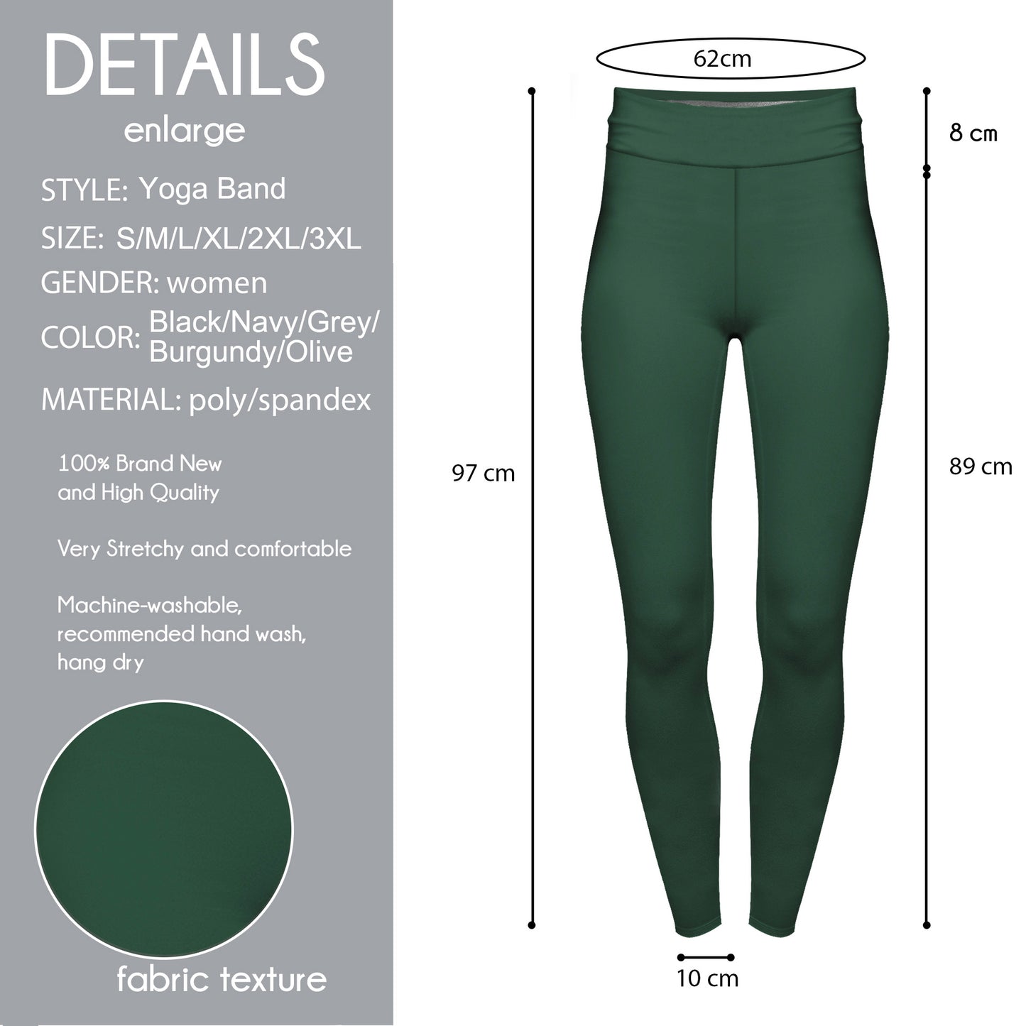 New Solid Color Tight Cycling Pants Women High Waist Stretch Leggings