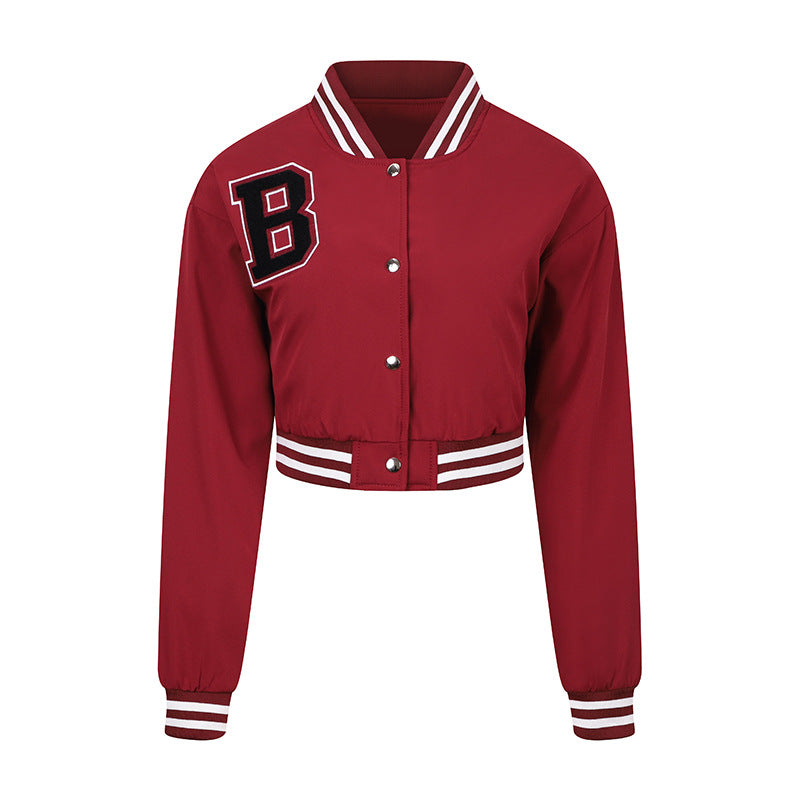 Plus Size Women Varsity Jacket Women Casual Jacket Spring Autumn Thin Cotton Coat European Women Motorcycle Clothing