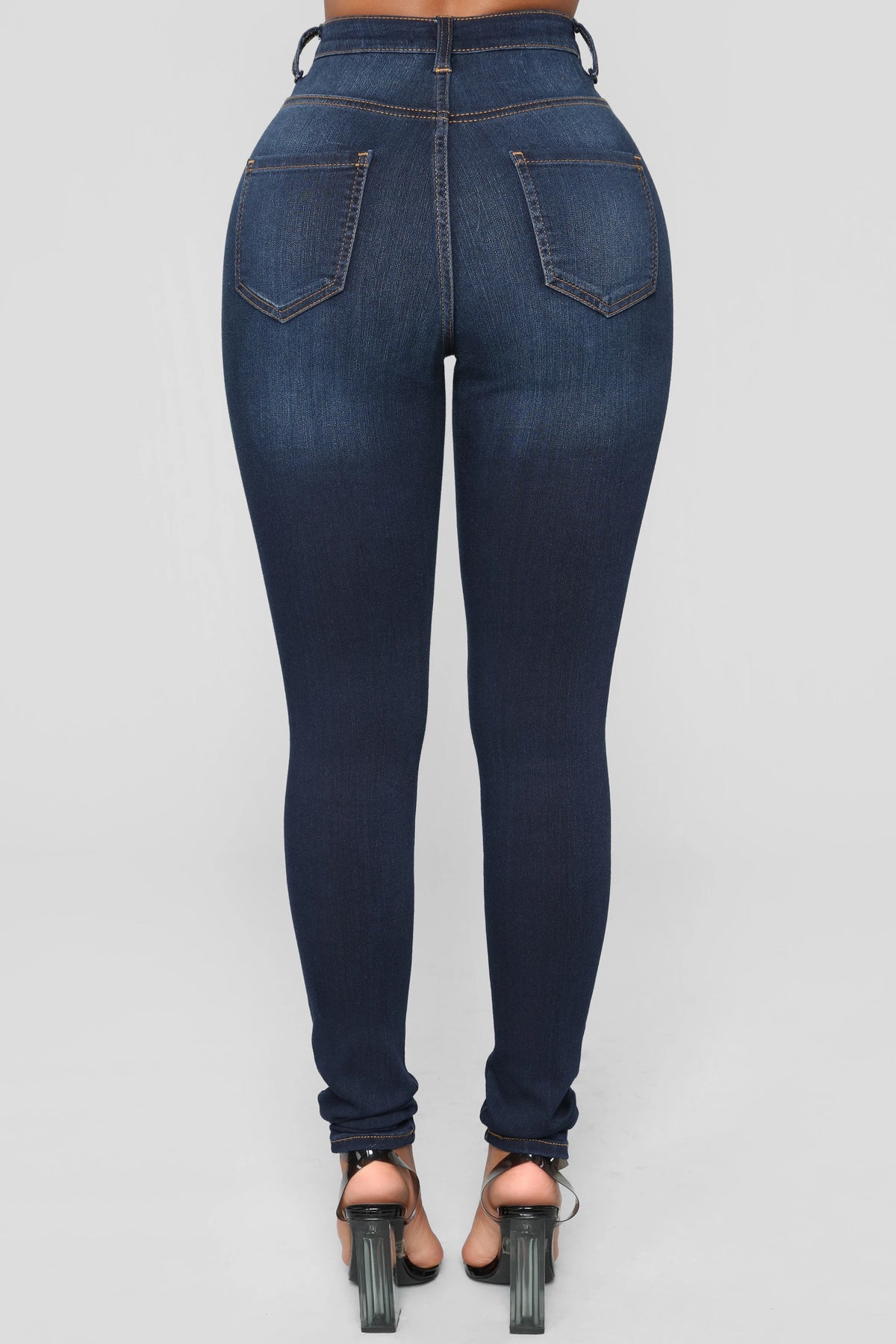 Popular Ultra High Waist Stretch Hip Lift Denim Skinny Pants