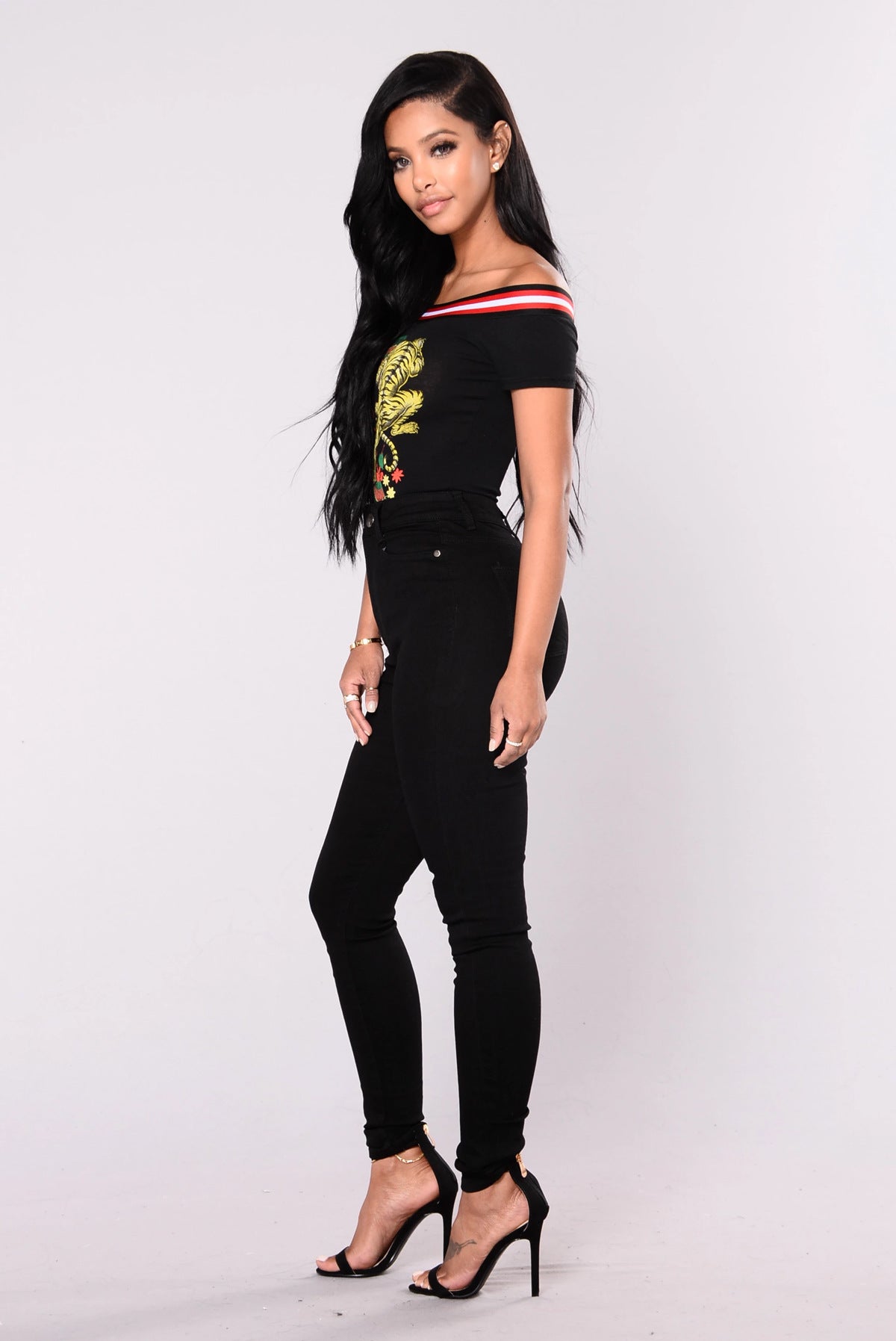 Popular Ultra High Waist Stretch Hip Lift Denim Skinny Pants
