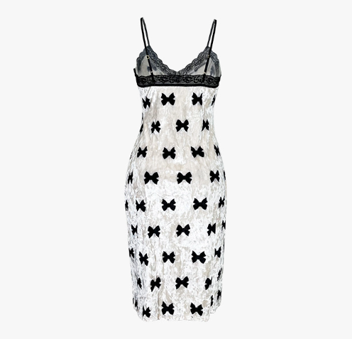 Sexy Print Velvet Nightdress Split Sling Nightdress Lace Stitching Home Wear