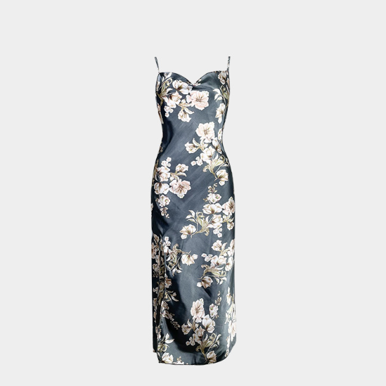 Spring Summer Ladies Slip Nightdress Sexy Slit Temptation Home Wear Source