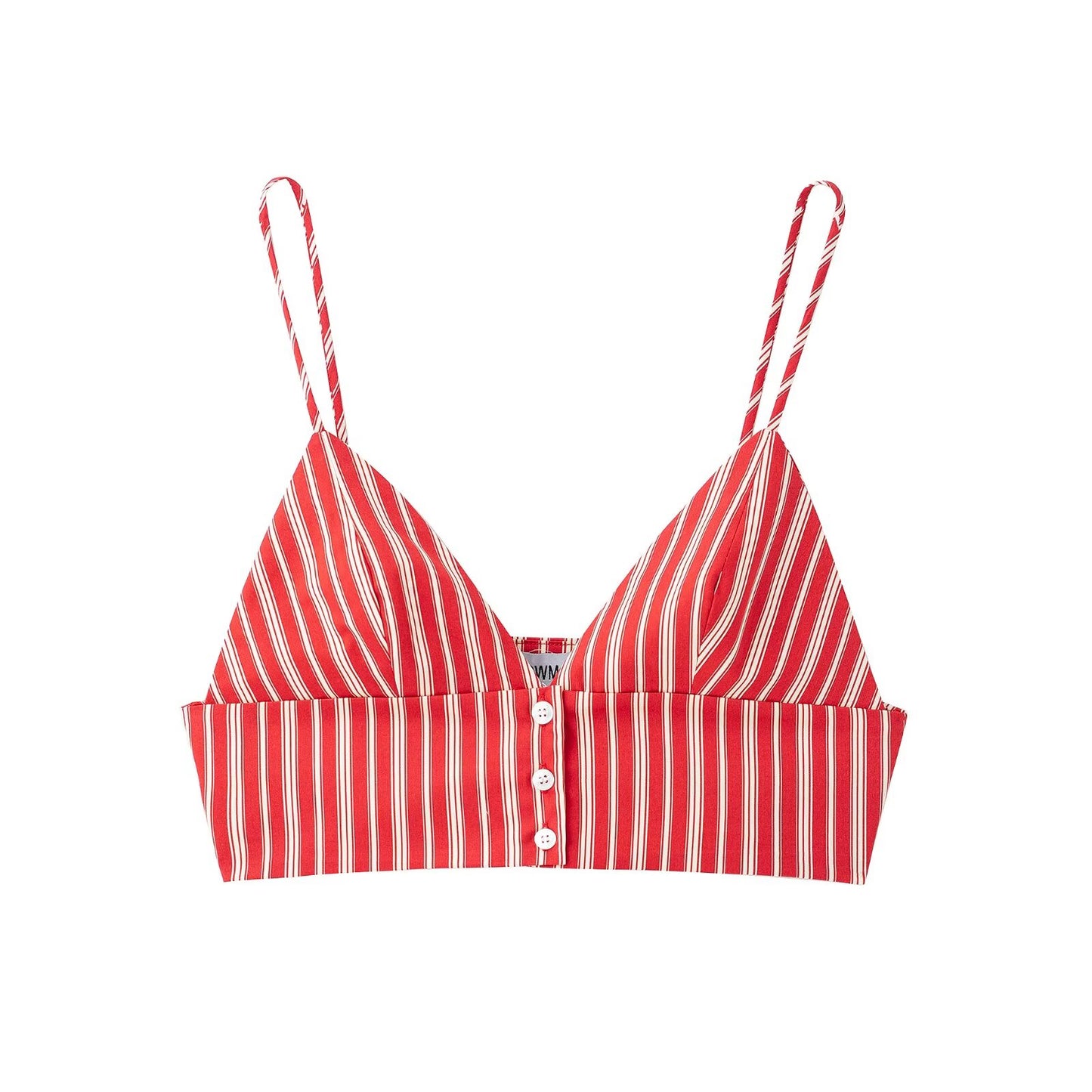 Women Striped Spaghetti Straps Short Top High Waist Midi Skirt Two Piece Sets