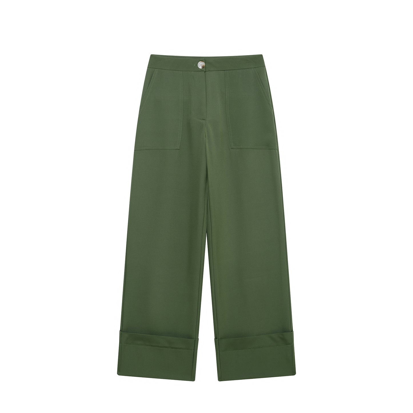 Spring Women Clothing Casual Curling Trousers