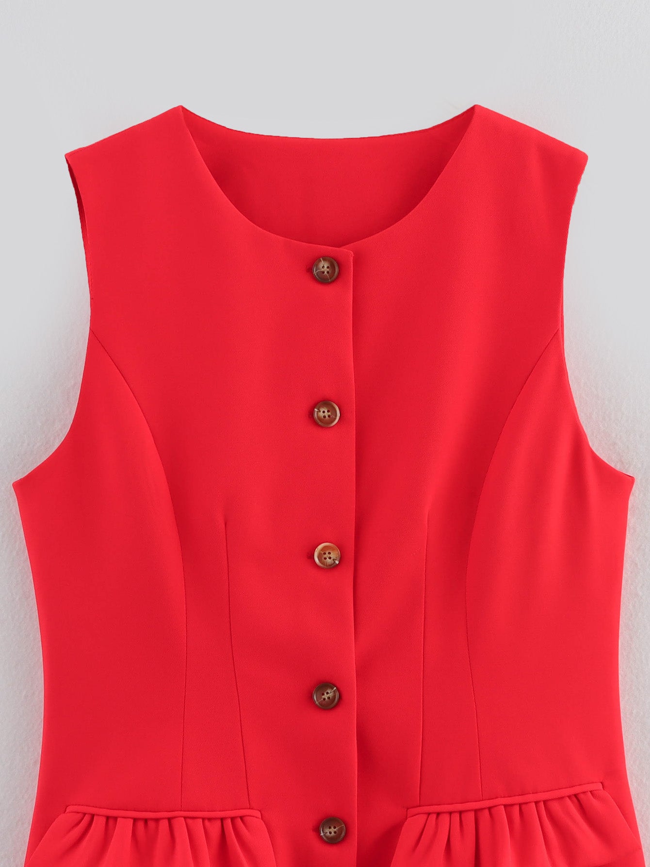 Women Clothing Vest Slim Outer Wear Women Waistcoat Vest