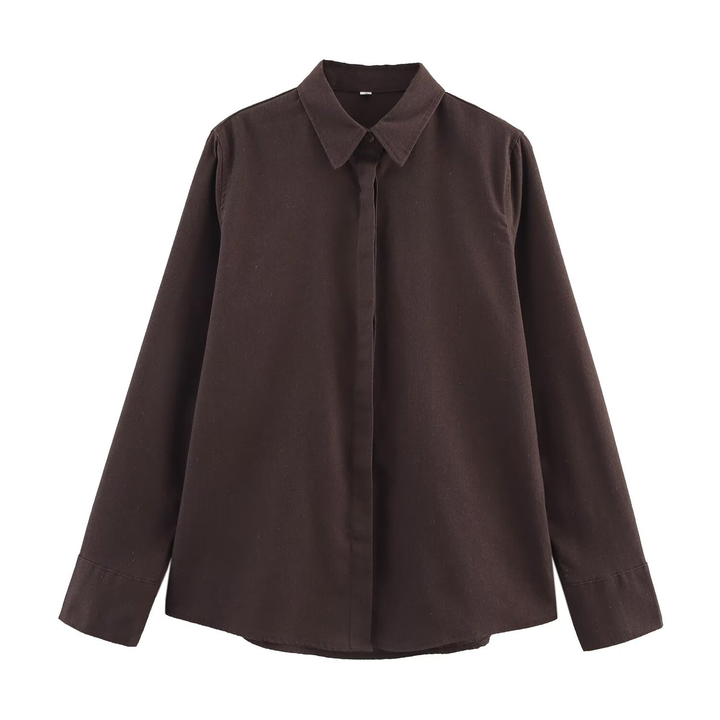 Summer Women Clothing Collared Single Breasted Long Sleeve Shirt Wide Leg Trousers Set Women