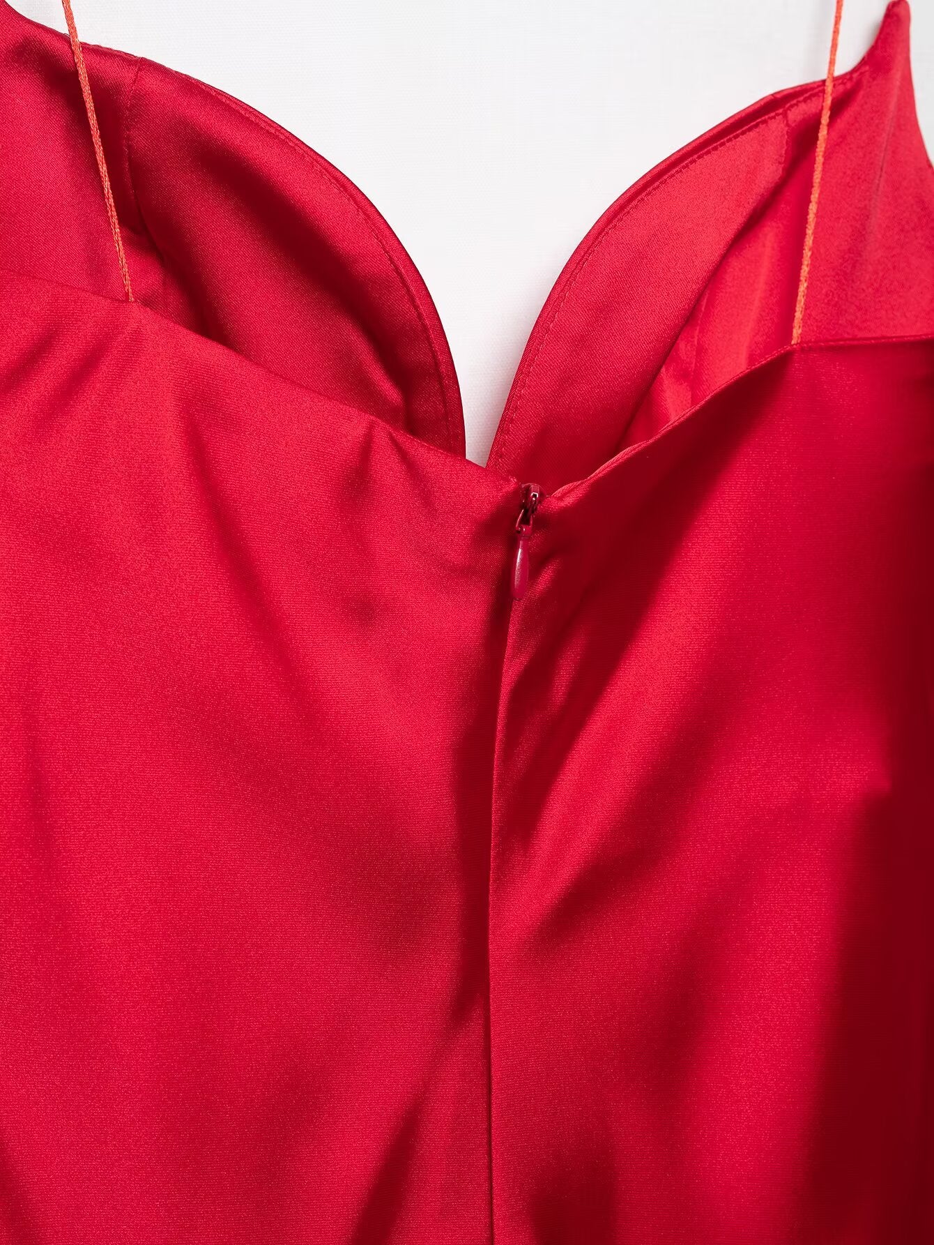 Women Clothing Summer Elegant Silk Satin Texture Strap Length Dress