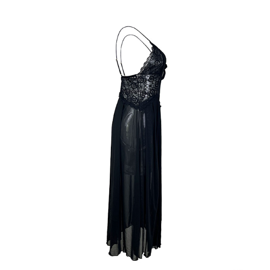 Sexy Underwear Nightclubs V neck Nightdress Backless Pearl Cami Dress