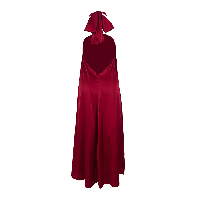 Dinner Dress High End Affordable Luxury Halter Dress Women High Grade Backless Dress Multi Color Optional