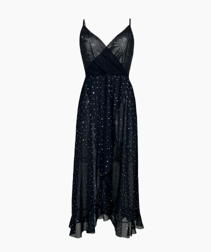 Sexy Underwear Nightclub Sexy Pajamas V neck Sleeveless Sequin Slip Dress