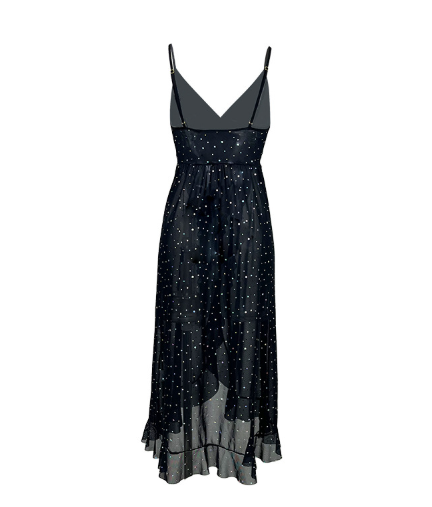 Sexy Underwear Nightclub Sexy Pajamas V neck Sleeveless Sequin Slip Dress