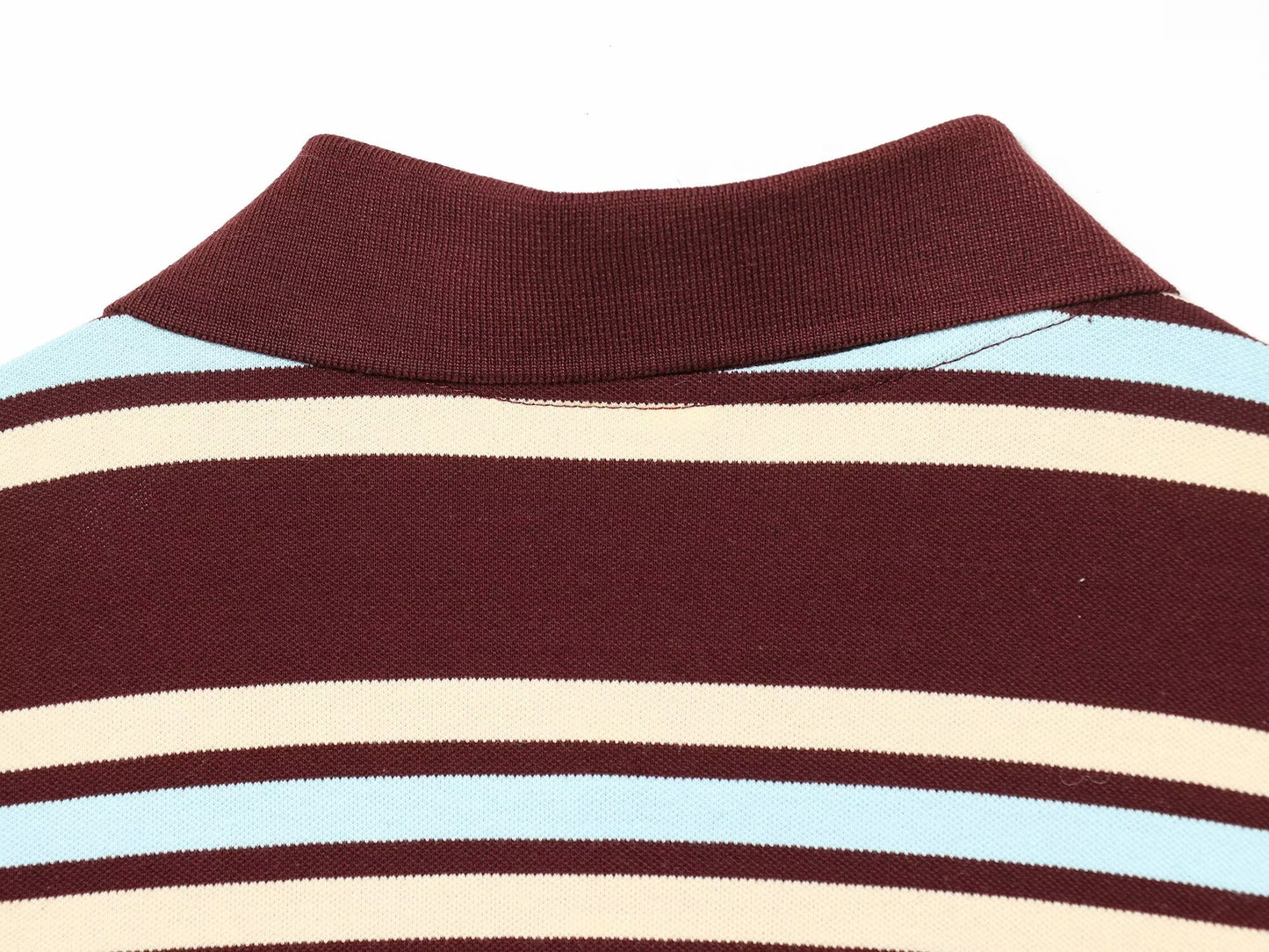 Women Clothing Collared Patchwork Long Sleeve Sweater