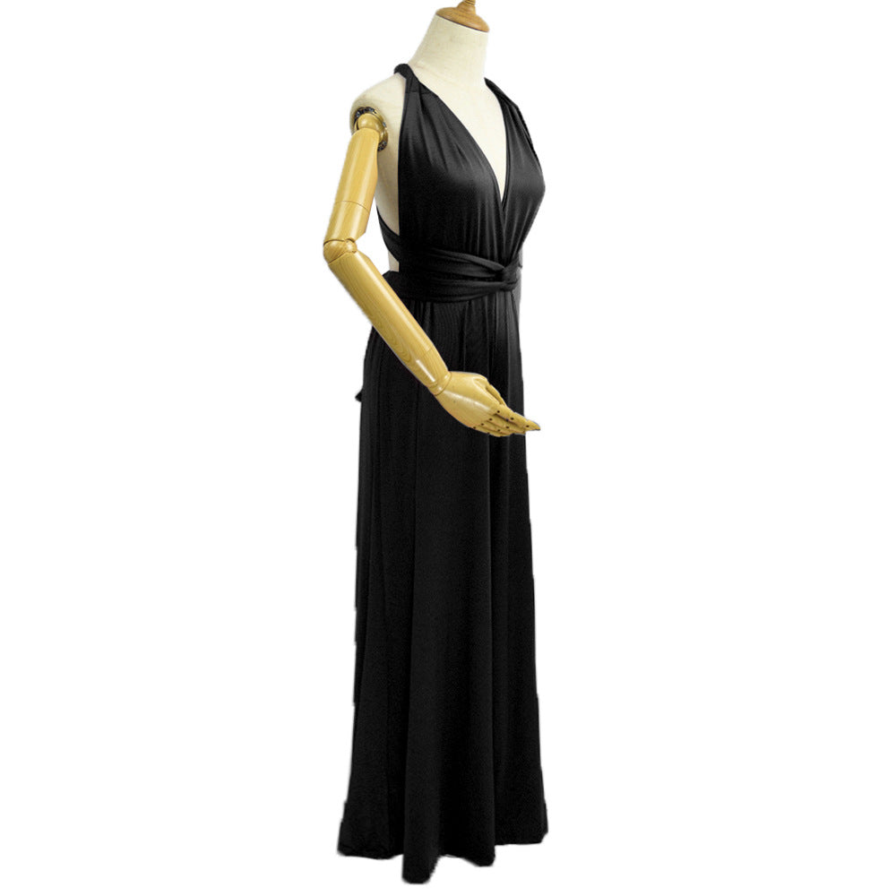 Platform Sexy Women Wear Solid Color Multiple Wear Wide Leg Pants