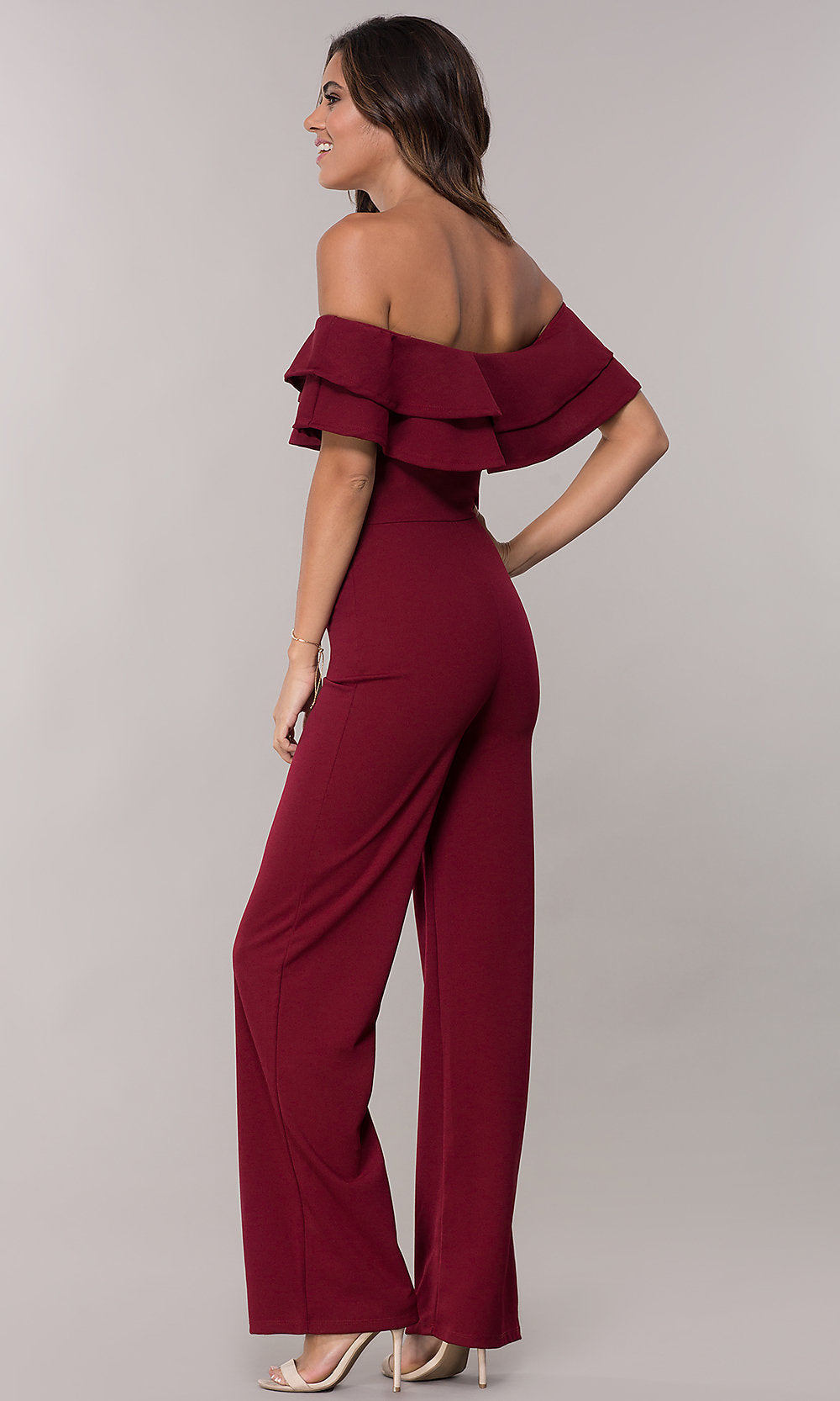 Women Clothing Sexy Ruffles Jumpsuit