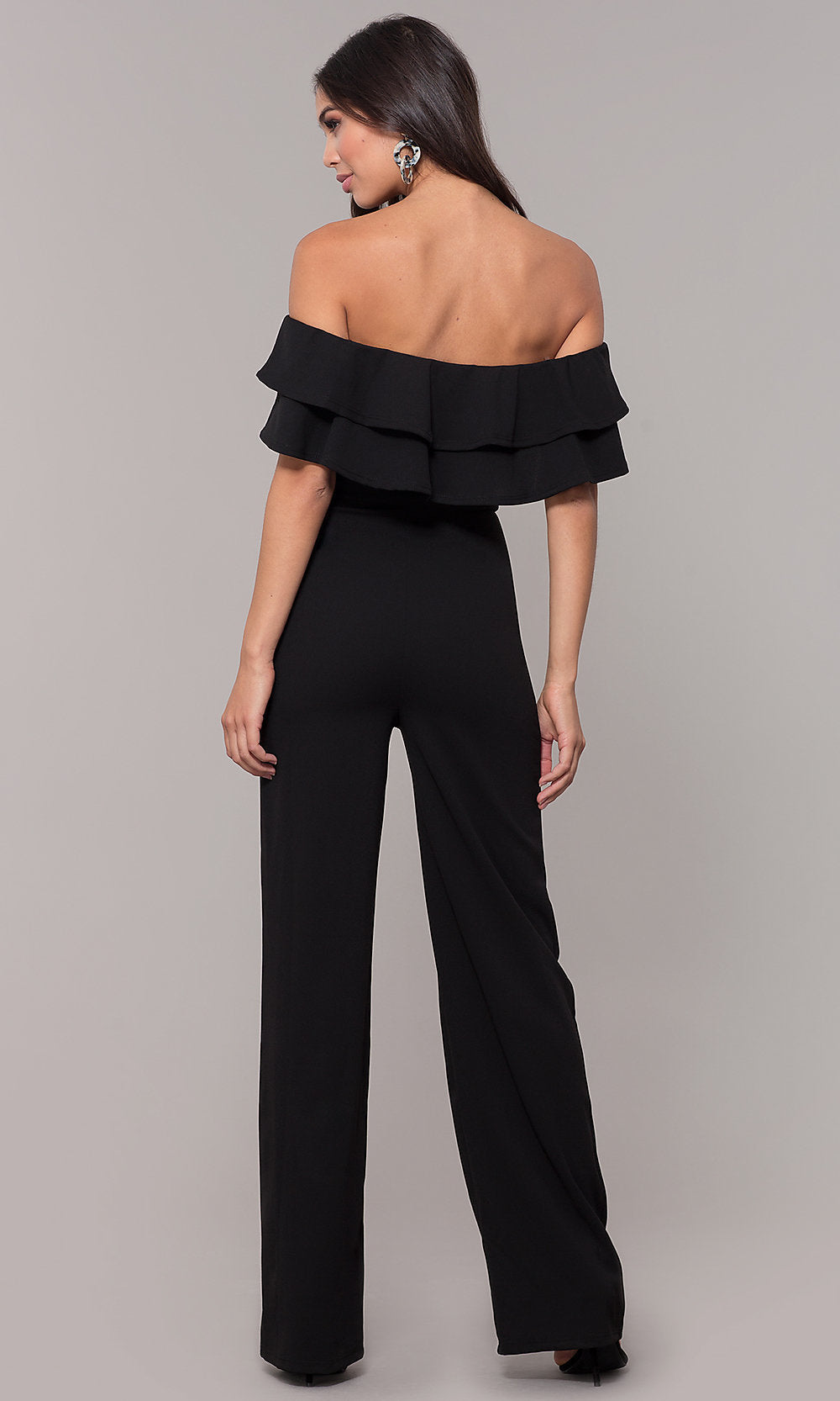 Women Clothing Sexy Ruffles Jumpsuit