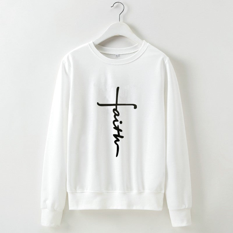 Street Autumn Winter Women Wear Sweatshirt Letter Graphic Print Cropped Long Sleeves Round Neck Top Women