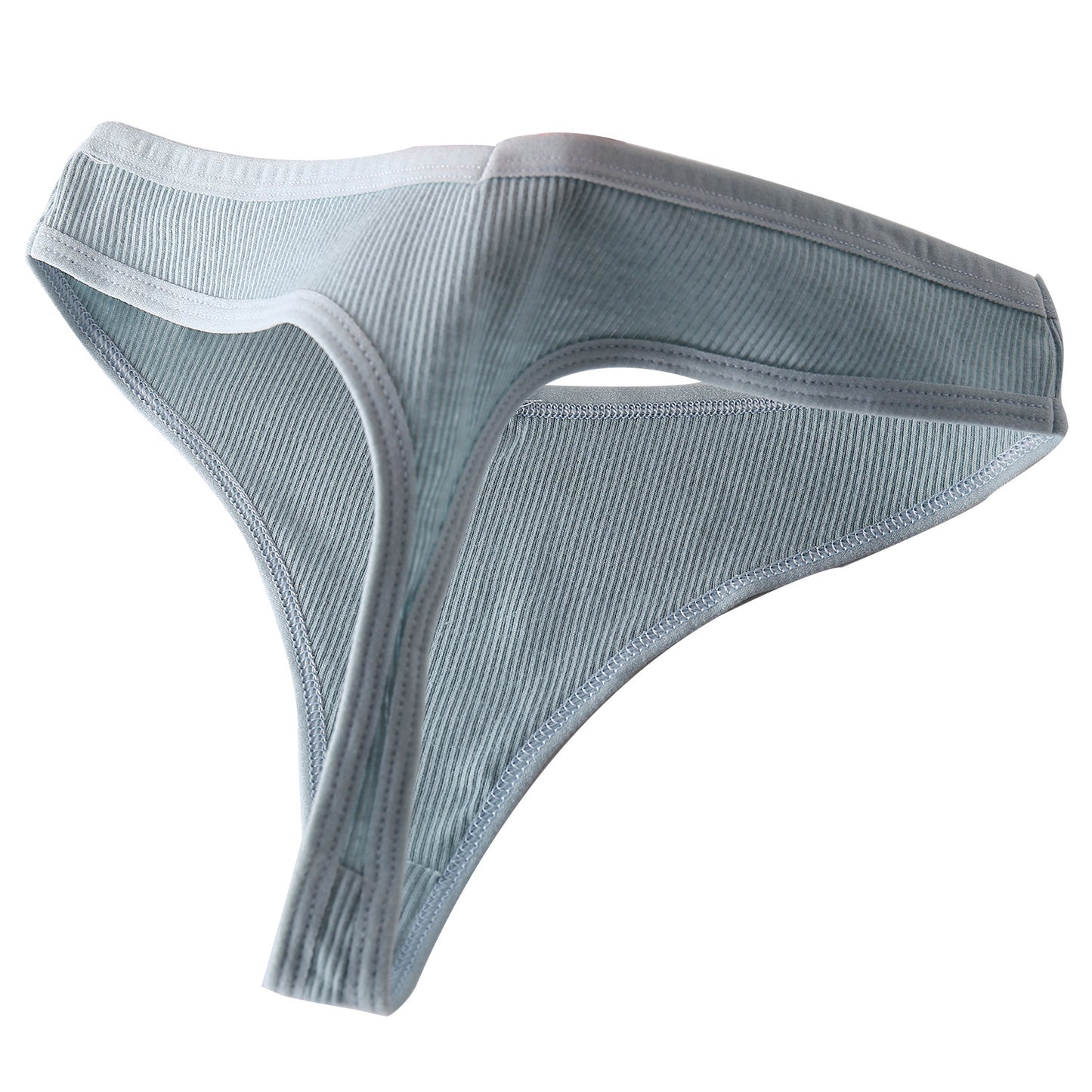 Women T Back Briefs Cotton Sexy Low Waist Panties High Slit Briefs