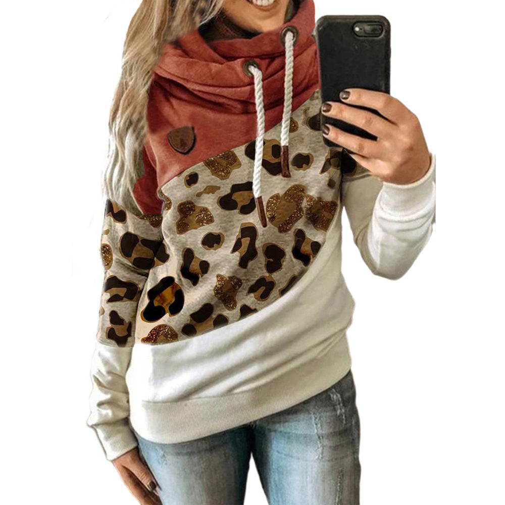 Apricot Large Leopard-Print Orange