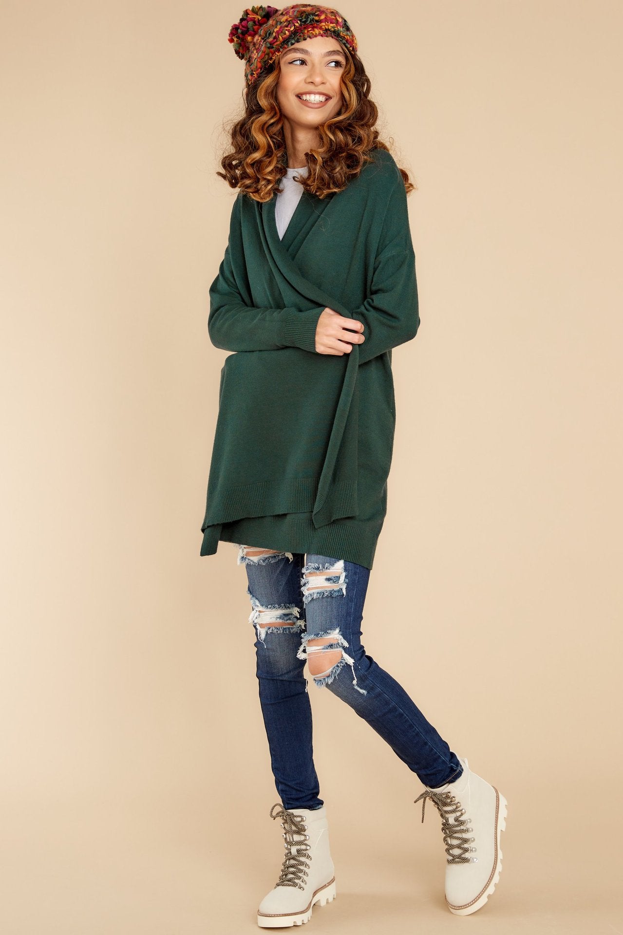 Autumn Winter Women Clothing Fashionable Knitted Cardigan Coat for Women