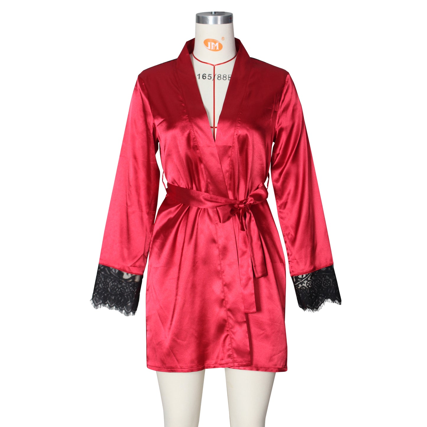 Ladies Robe Sexy See through Lace Cardigan Pajamas Bathrobe Pajamas