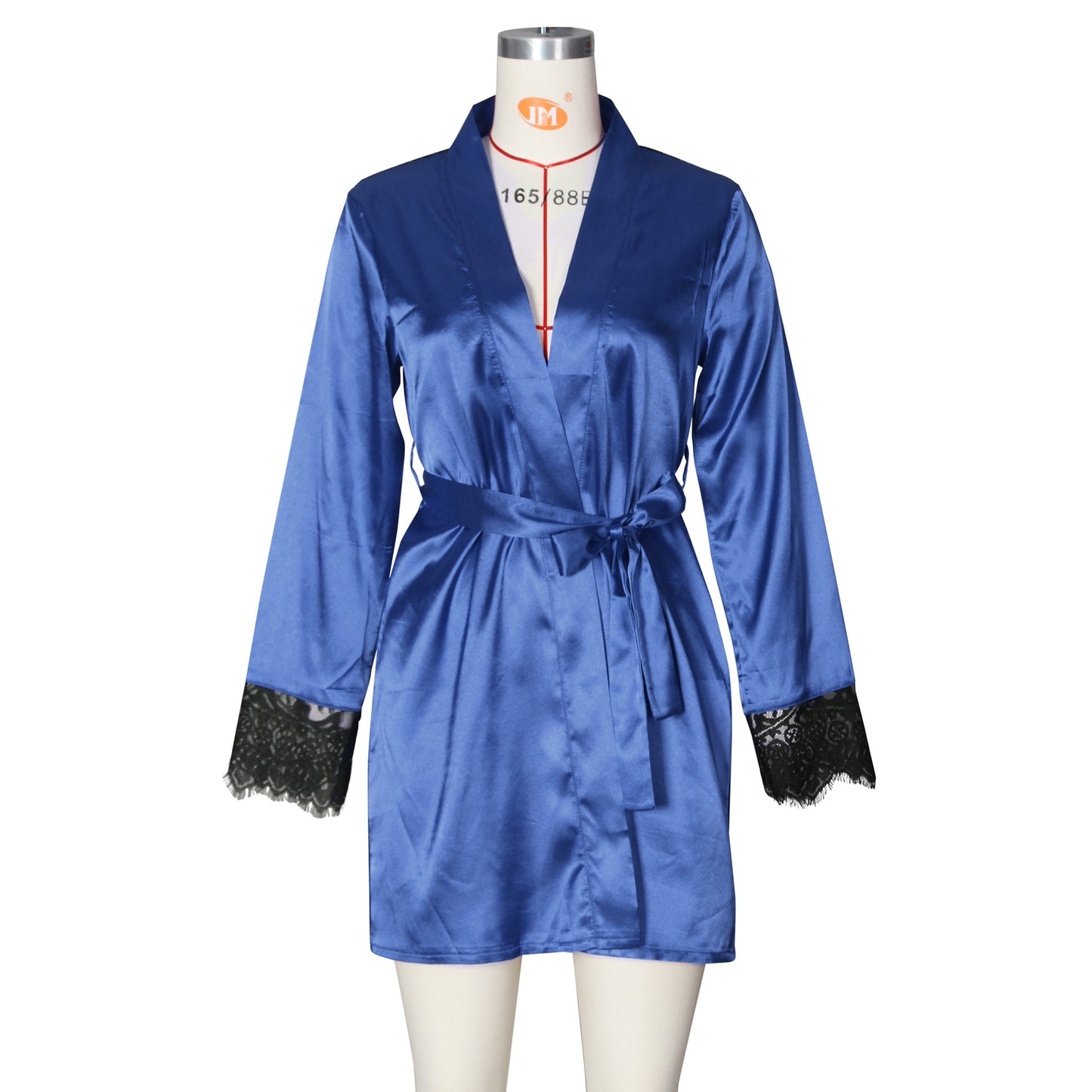 Ladies Robe Sexy See through Lace Cardigan Pajamas Bathrobe Pajamas