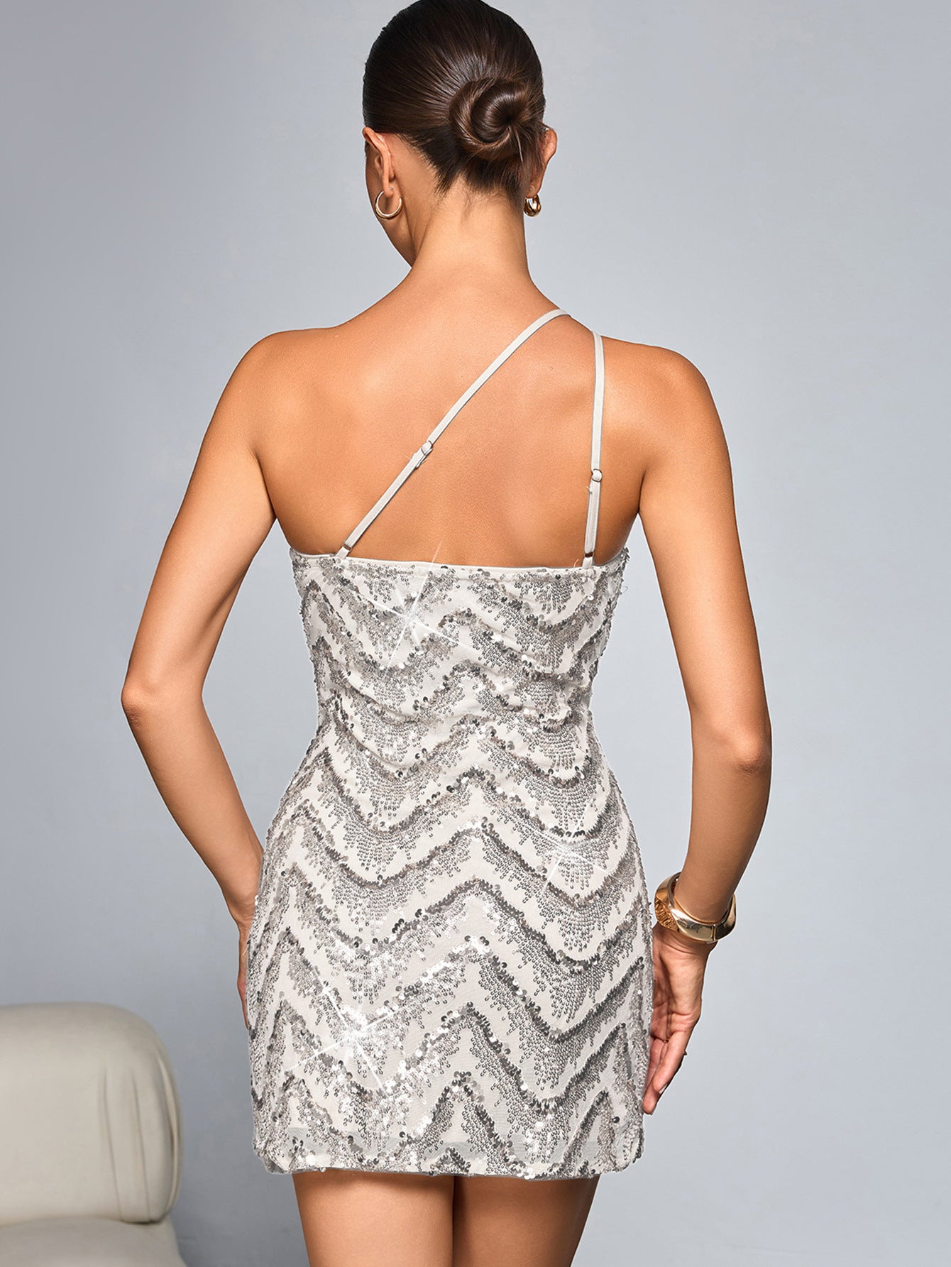 Sexy Sequin Sling Dress Short Dress Women Clothing Party Dress