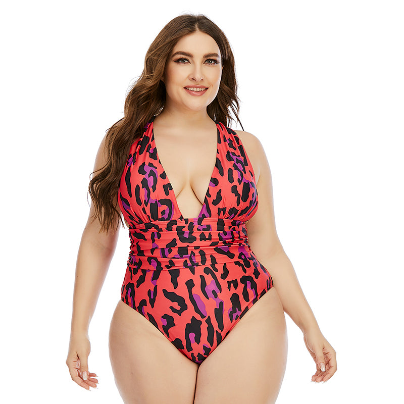 Plus Size Plus Size New One-Piece Swimsuit Woman Swimsuit Extra Large Swimsuit