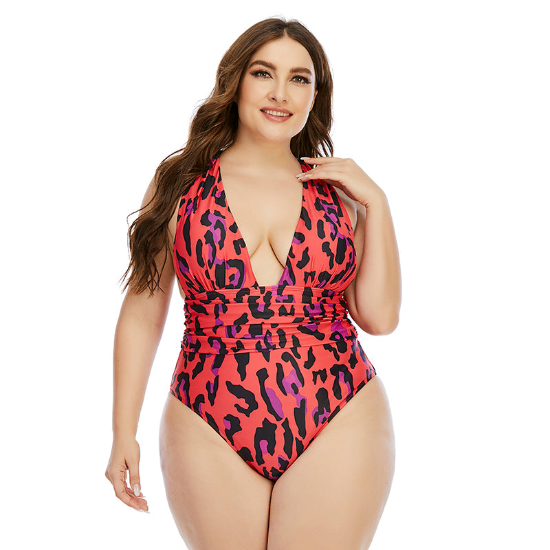 Plus Size Plus Size New One-Piece Swimsuit Woman Swimsuit Extra Large Swimsuit