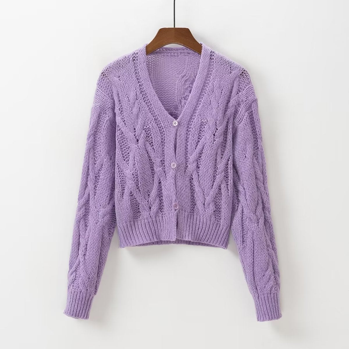 Women Clothing V-neck Long Sleeve Sweater Women