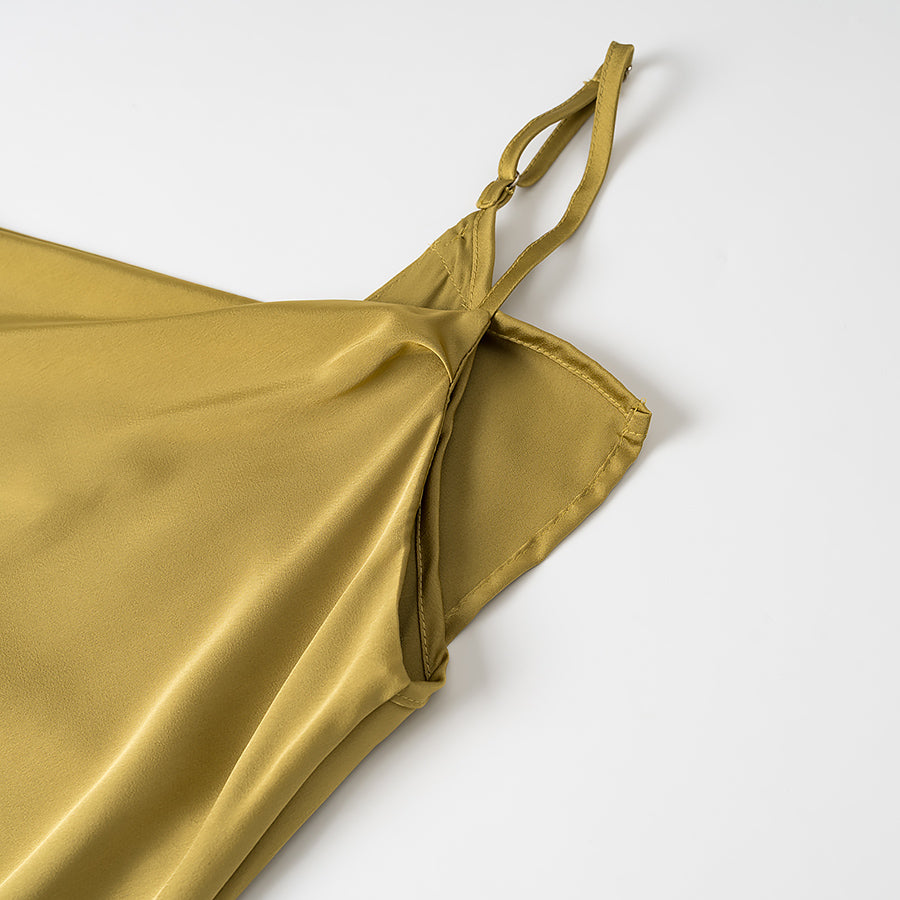 Women Clothing Summer Simple Camisole Split Dress