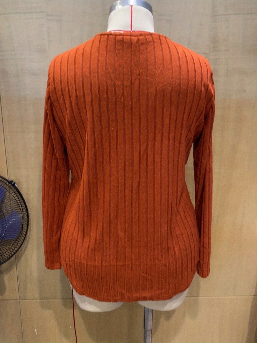 Autumn Winter Solid Color plus Size Women Clothes Top V neck Long Sleeve Sunken Stripe Brushed T shirt Loose Pullover