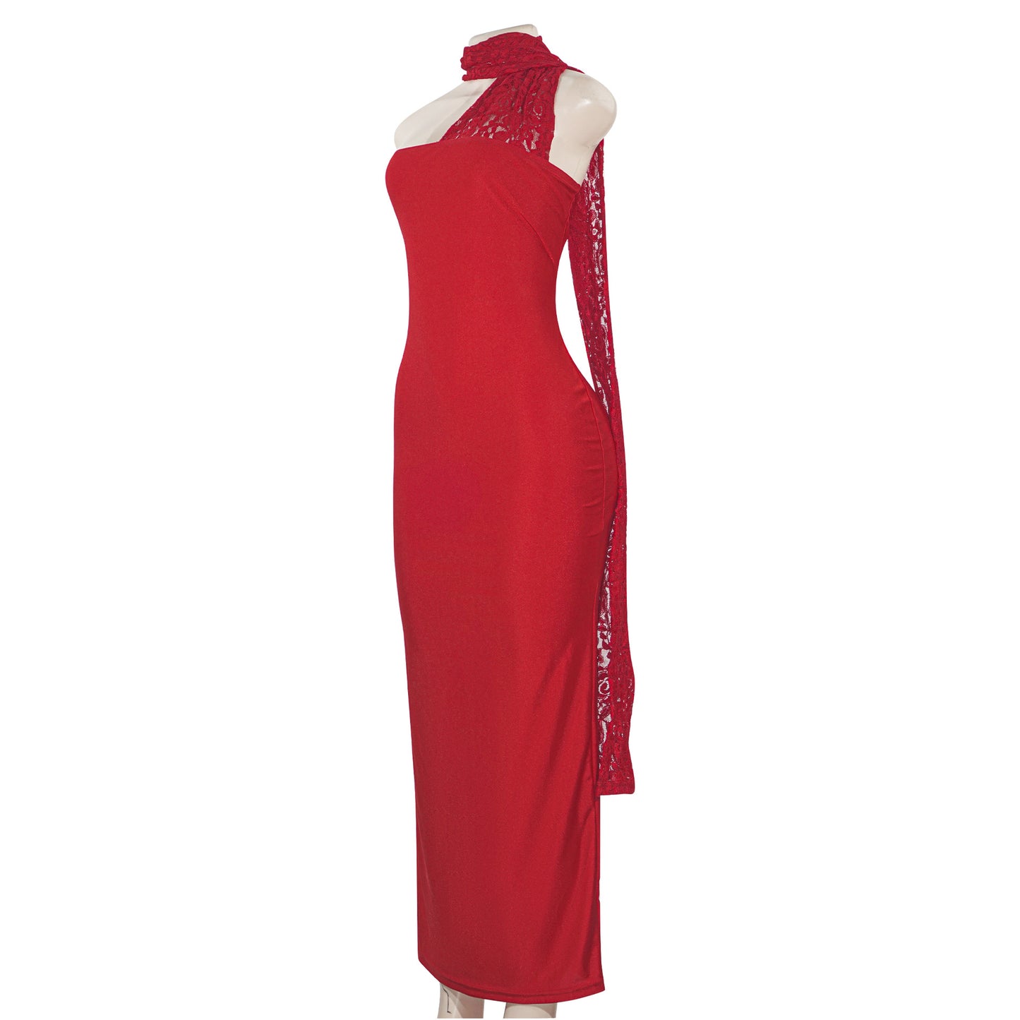 Spring Niche Sexy Tube Top Tight Halter Sheath Dress Cocktail Party Catwalk