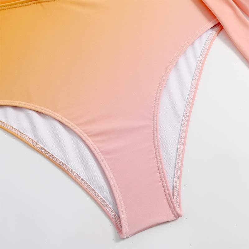 One Piece Swimsuit Women Skinny Slimming Retro Tied Swimsuit Suit Chiffon Swimsuits