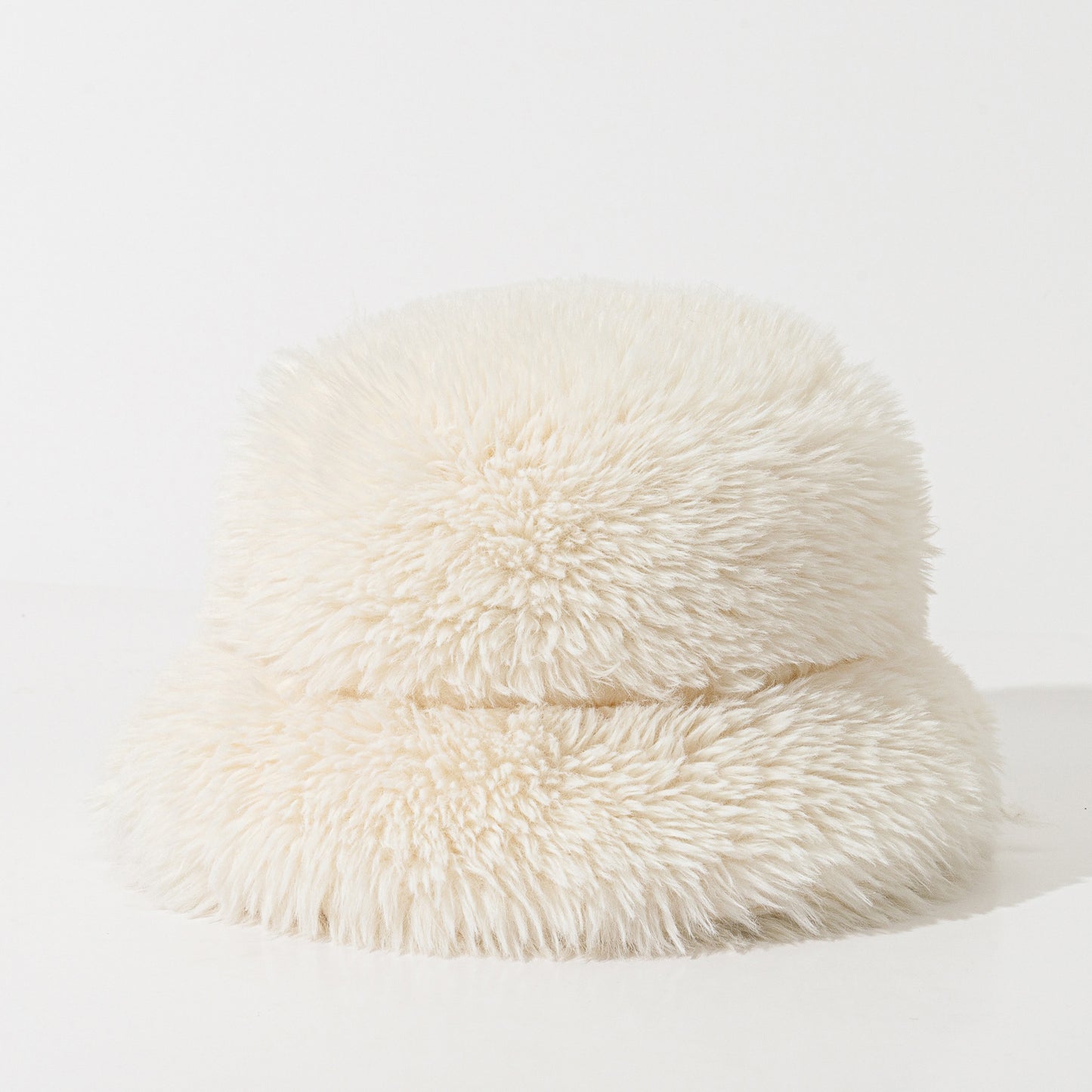 Furry Solid Color Fisherman Hat Women Autumn Winter Thickened Warm Hat Ear Protection Face Showing Small Bucket Cap