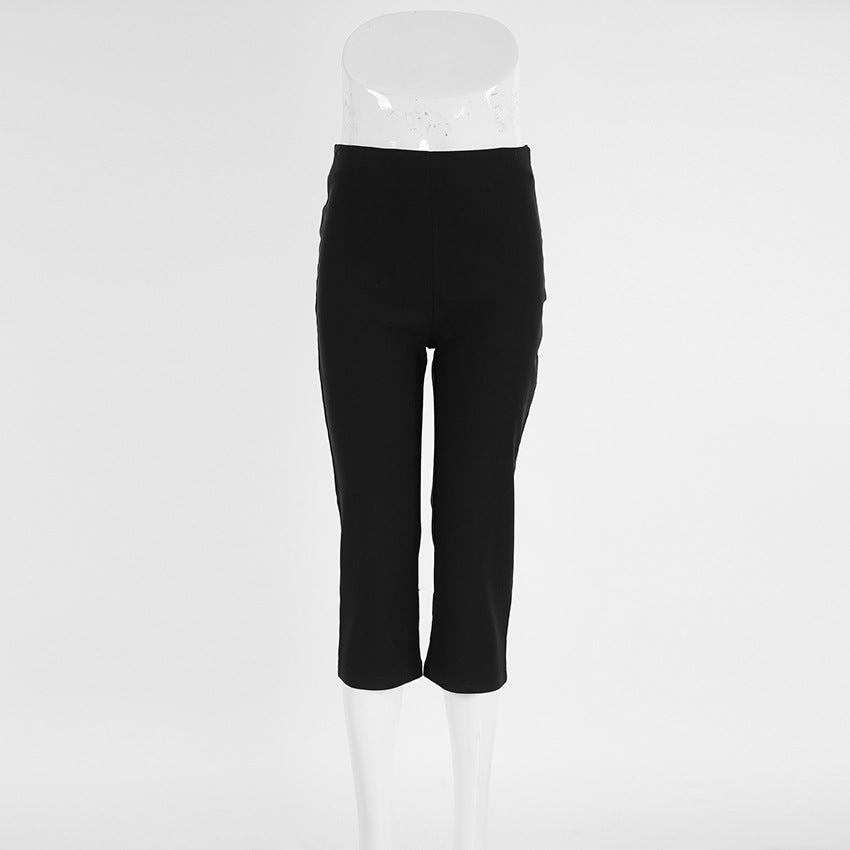 Autumn Winter High Waist Tight Hip Raise Slimming Stretch Cropped Pants Pants Women Clothing Yoga Pants