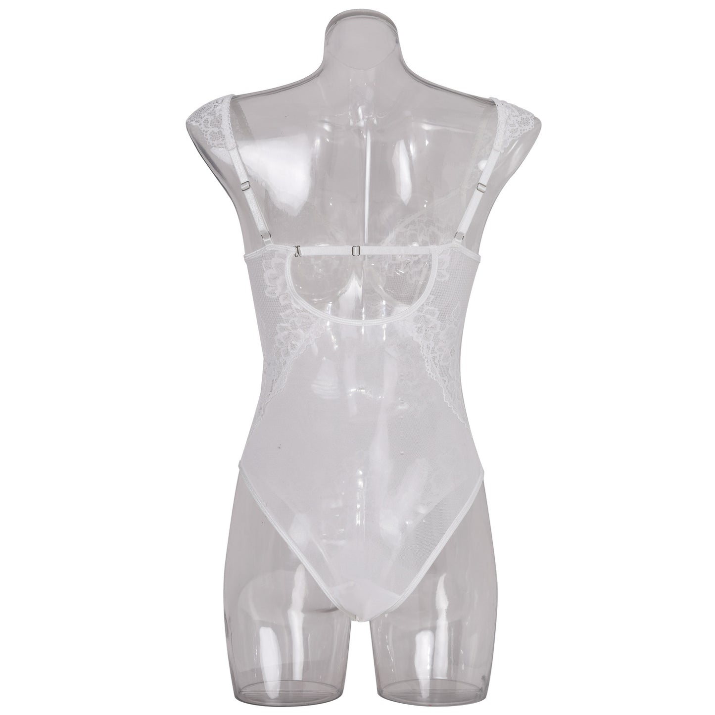 Sexy Lace Steel Ring See through Push up Solid Color Slimming Thin Comfortable Jumpsuit Sexy Lingerie