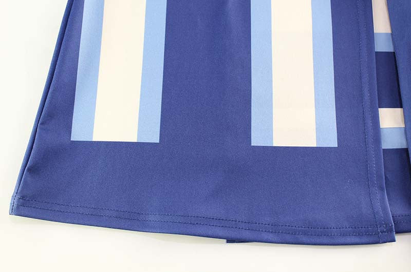 Summer Halter Backless Vacation Waist Controlled Halter Contrasting Color Dress Women