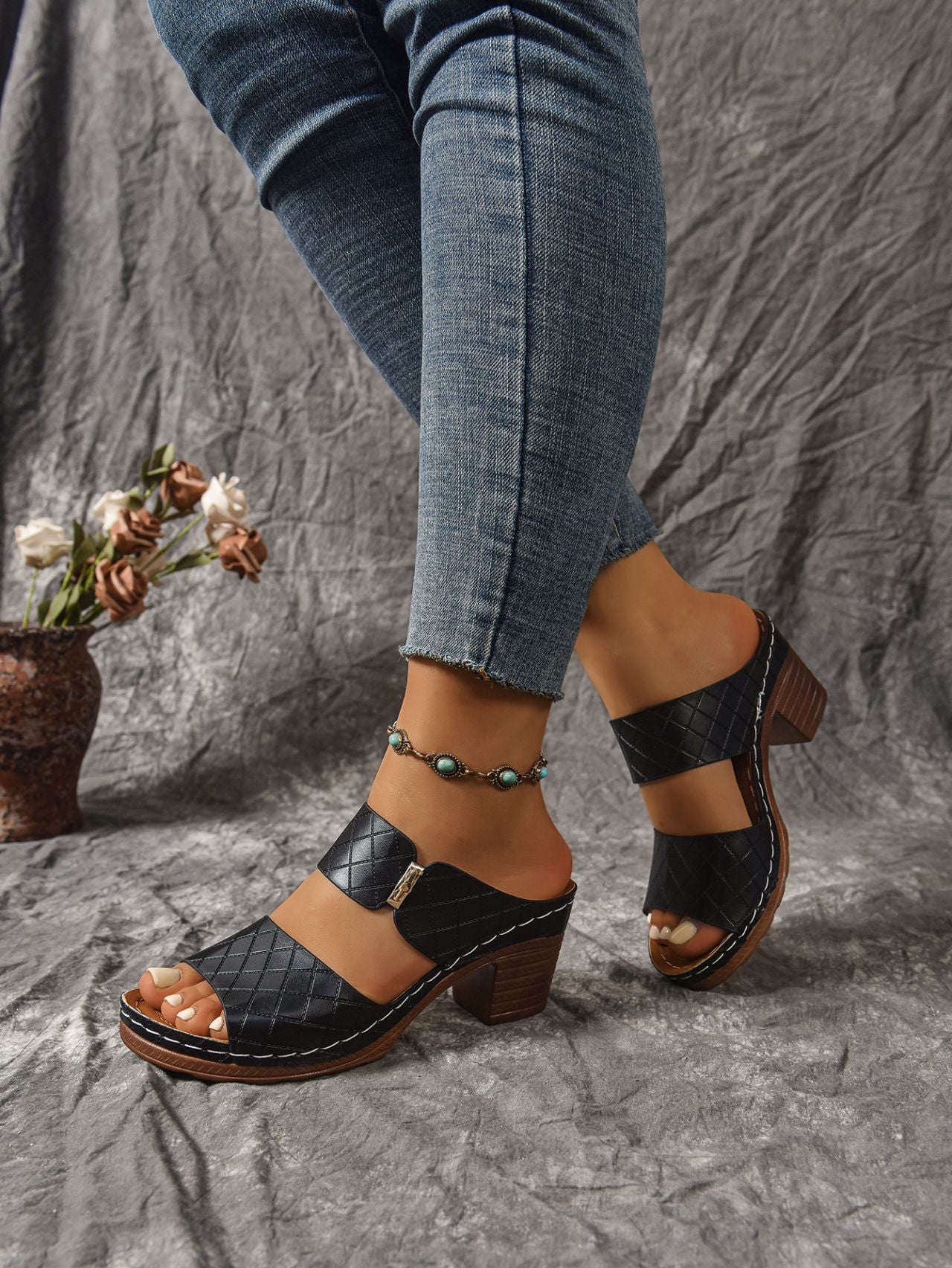 Summer High Heel Slippers Women Platform Slippers Women Shoes