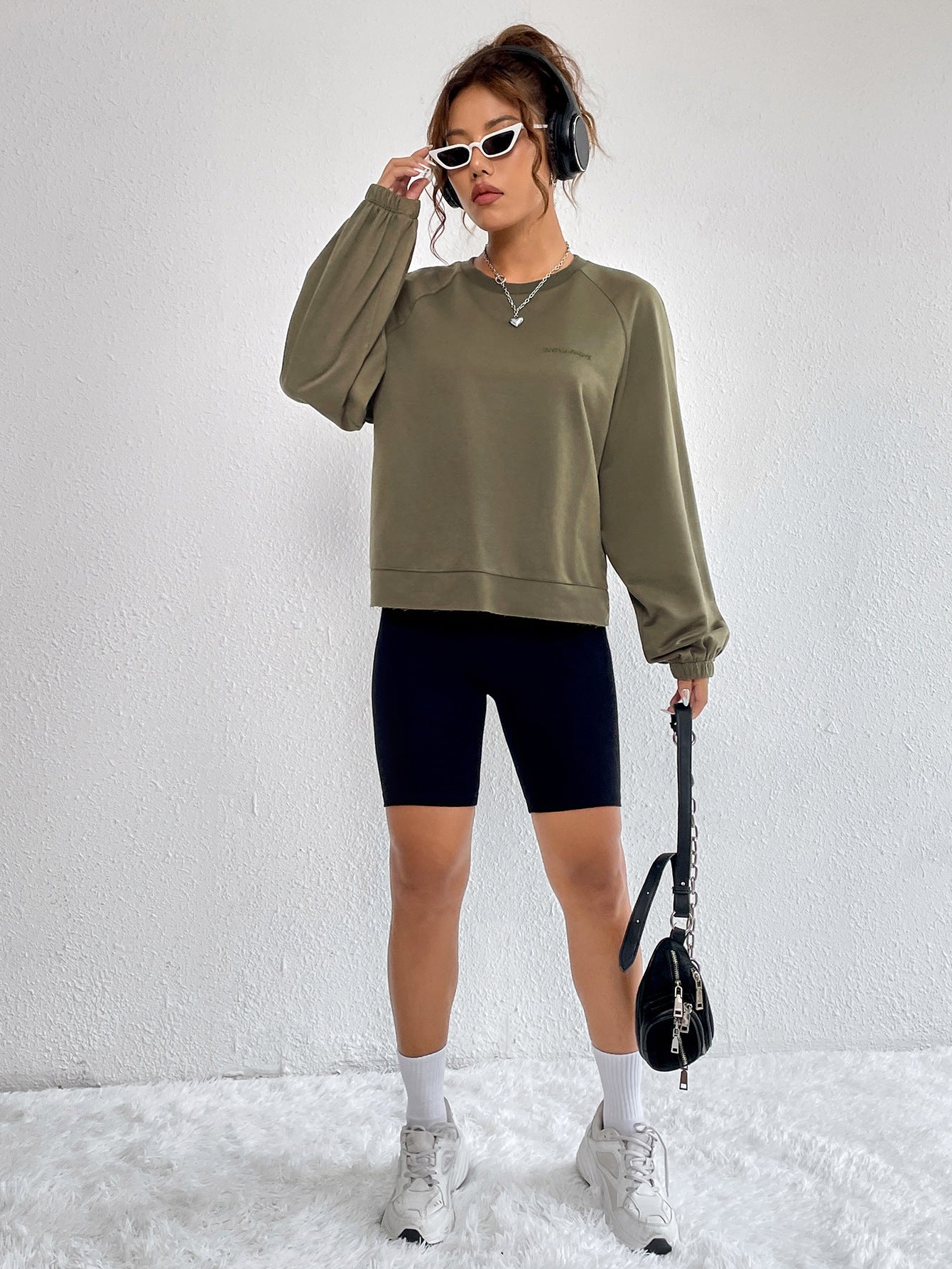 Women Clothing Japan South Korea Casual Round Neck Sweatshirt
